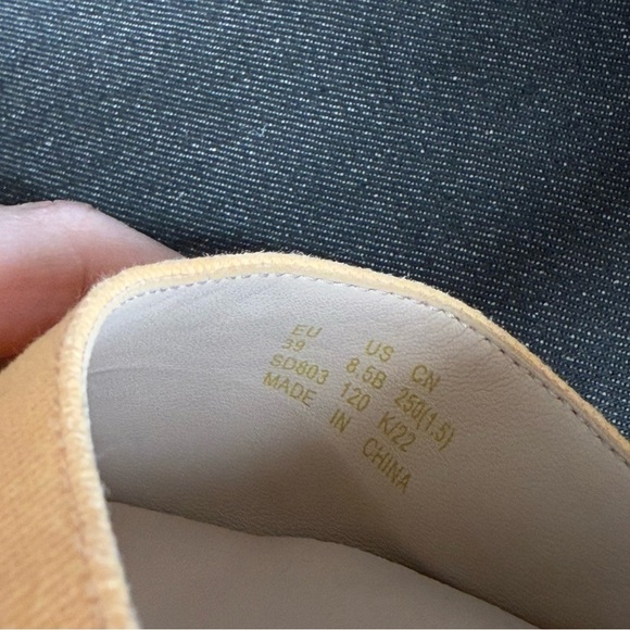 Stuart Weitzman - Orange Espadrille Crystal Strap Wedges - Size US 8.5 - Picture 9 of 11